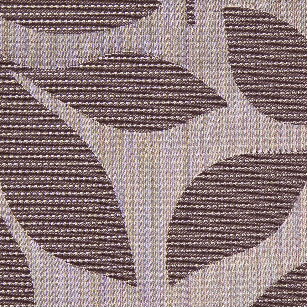 Brown Sand Satiny Woven Leaves Jacquard