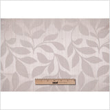 Taupe Satiny Woven Leaves Jacquard