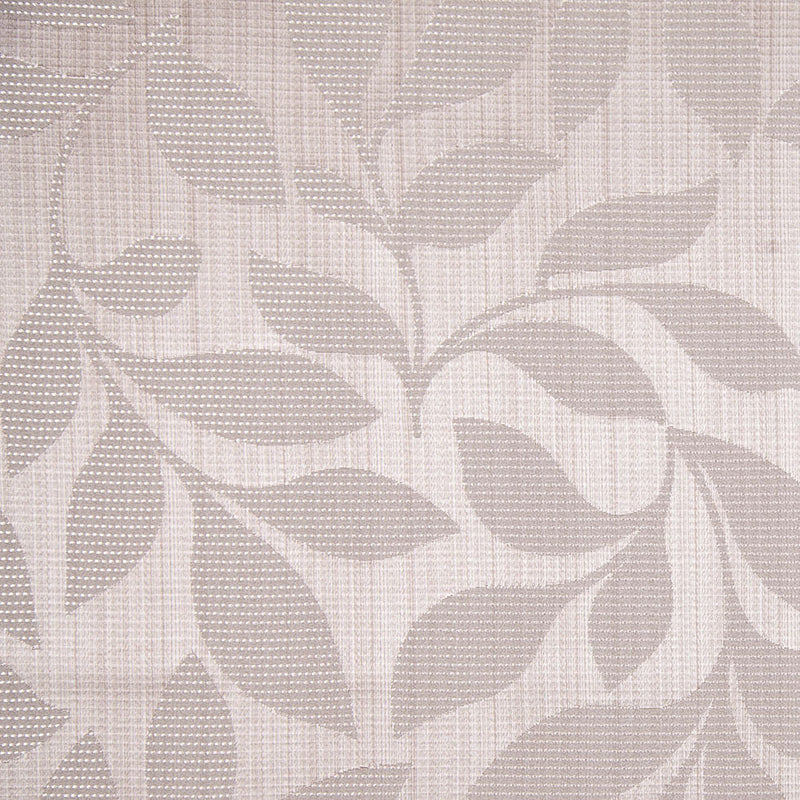 Taupe Satiny Woven Leaves Jacquard