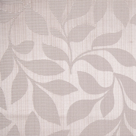 Taupe Satiny Woven Leaves Jacquard