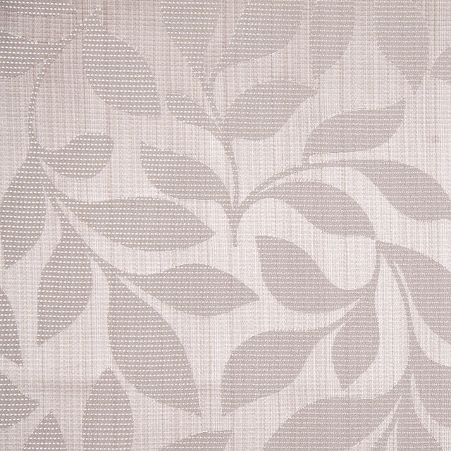 Taupe Satiny Woven Leaves Jacquard