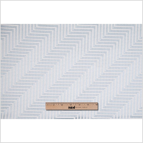 Sky Blue Diagonal Herringbone Jacquard