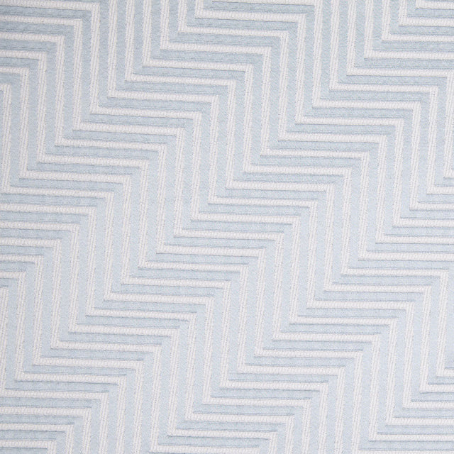 Sky Blue Diagonal Herringbone Jacquard