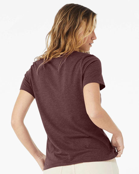 Camiseta de manga corta Heather CVC de ajuste relajado para mujer BELLA + CANVAS®