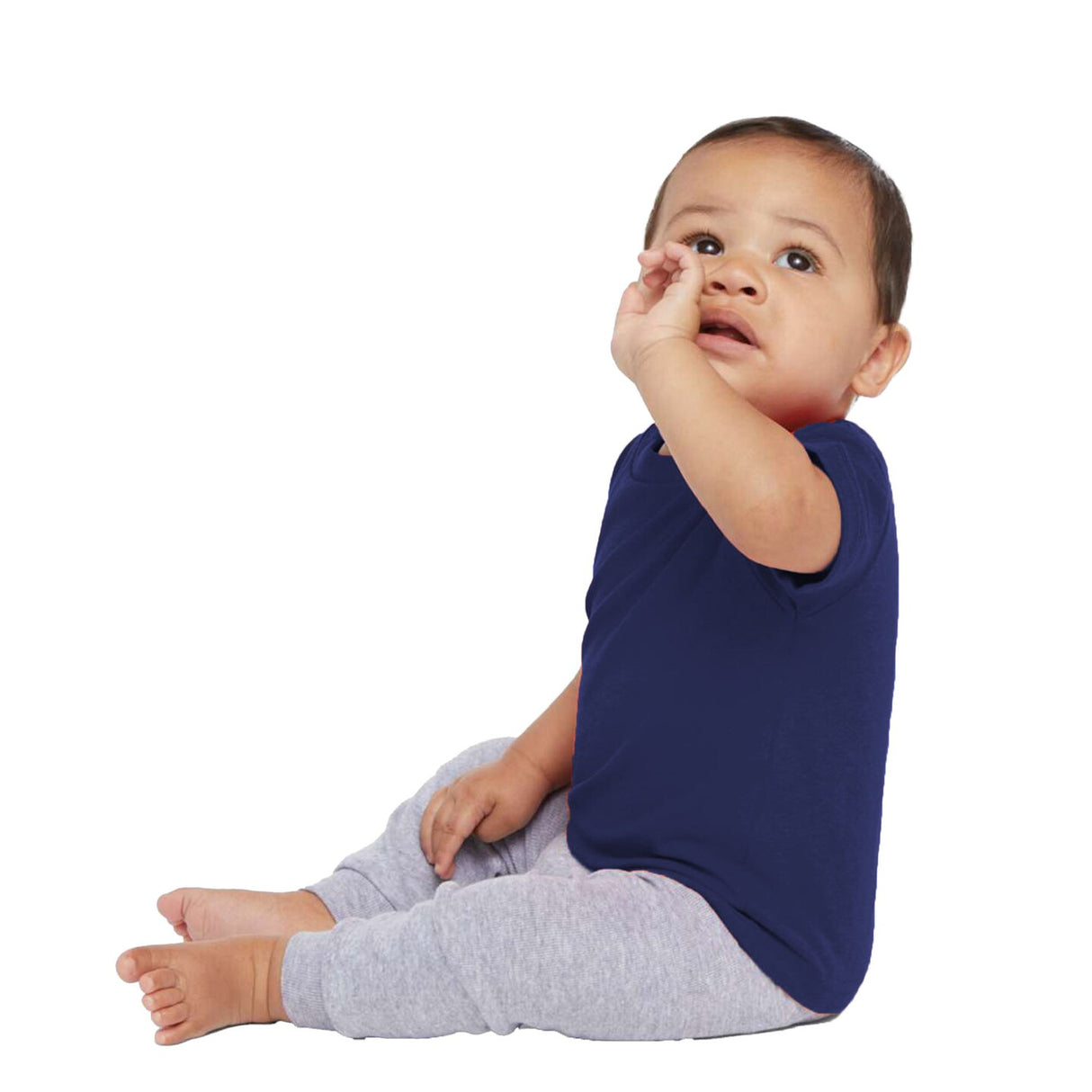 RADYAN® Infant Short Sleeve Crewneck Cotton Jersey Tee - 3401