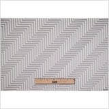Silver Diagonal Herringbone Jacquard