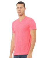 BELLA + CANVAS® Heather CVC Short Sleeve V-Neck Tee
