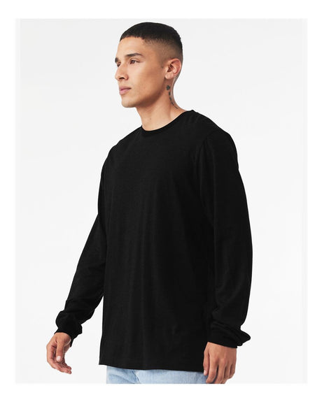 Image 1: Bella Canvas Unisex Jersey Crewneck Long Sleeve TeeImage 2: Soft jersey long sleeve crewneck shirtImage 3: Premium Bella Canvas unisex apparelImage 4: Blank long sleeve tee for custom printingImage 5: Lightweight casual layering shirtImage 6: Comfortable crewneck jersey tee
