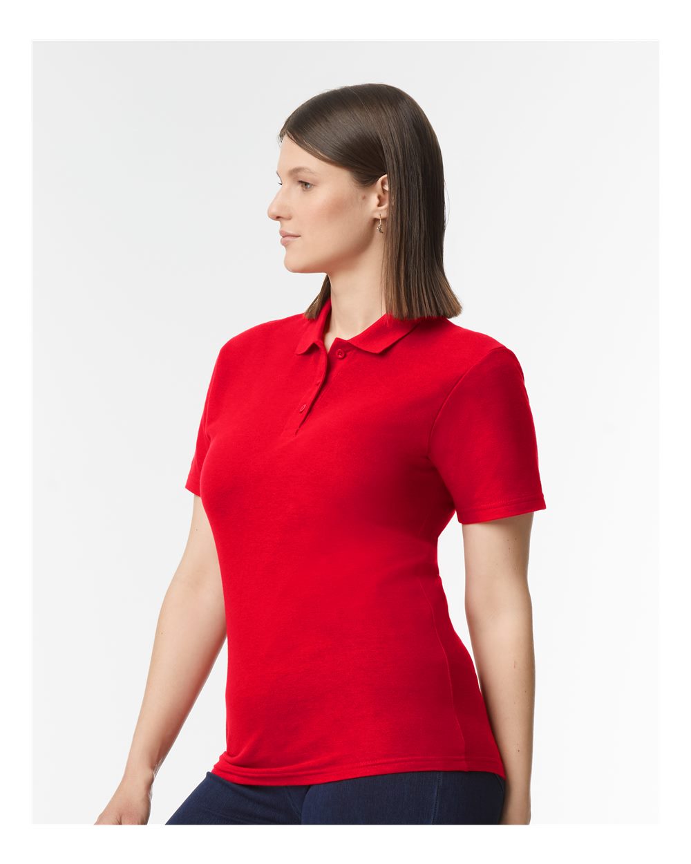 Gildan® Softstyle Women's Pique Short Sleeve Polo T-Shirt