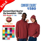 Comfort Colors® Garment-Dyed Quarter Zip Sweatshirt