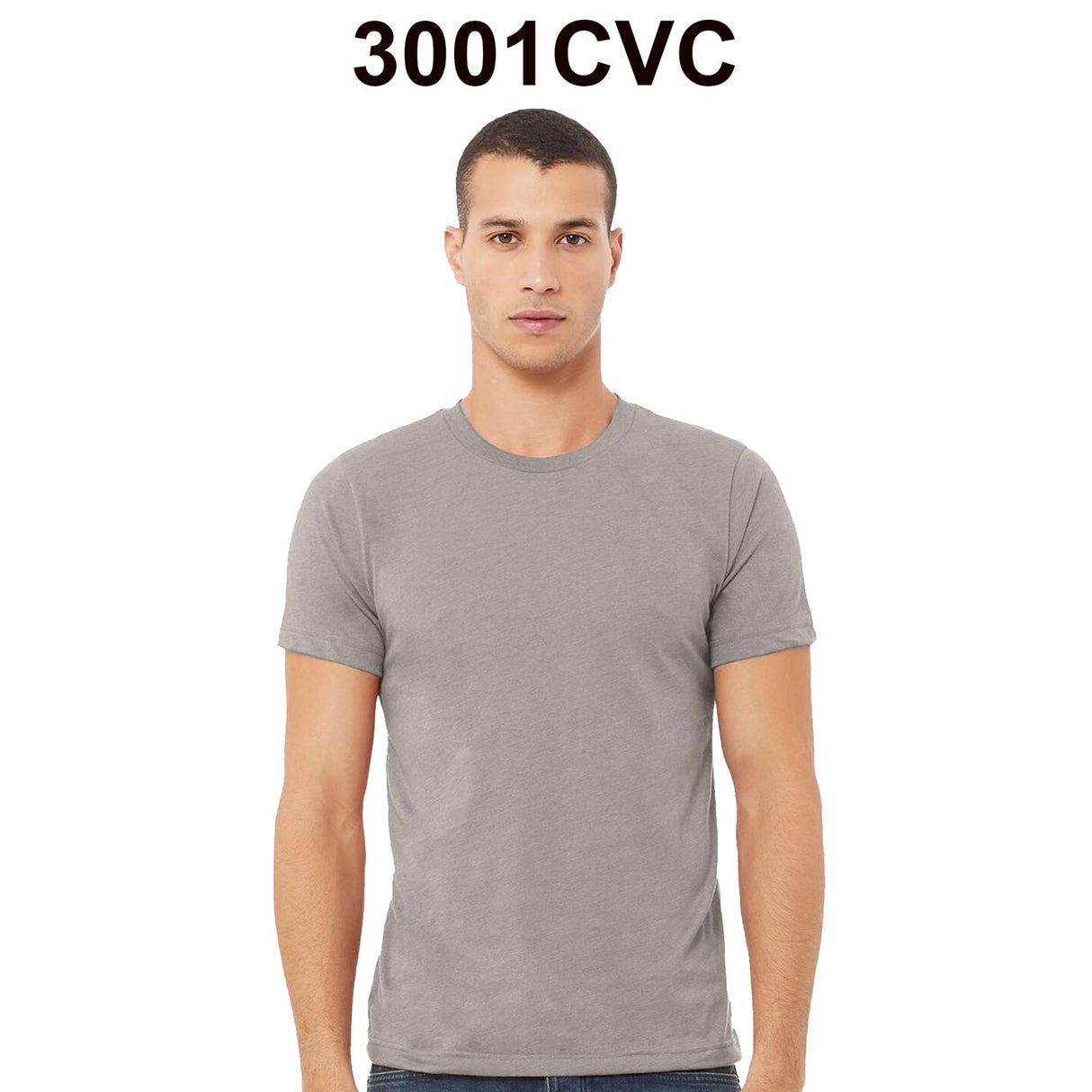 BELLA + CANVAS® Crewneck Short Sleeve CVC Jersey Tee