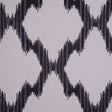 Gray and Black Embroidered Diamonds Woven