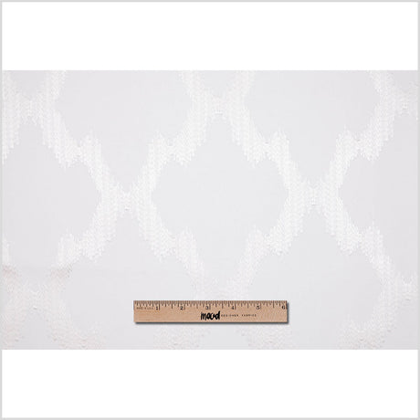 Pearl Embroidered Diamonds Woven