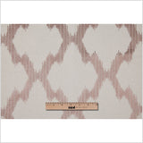 Pale Taupe and Copper Embroidered Diamonds Woven