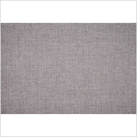 Gray Linen-Like Solid Woven