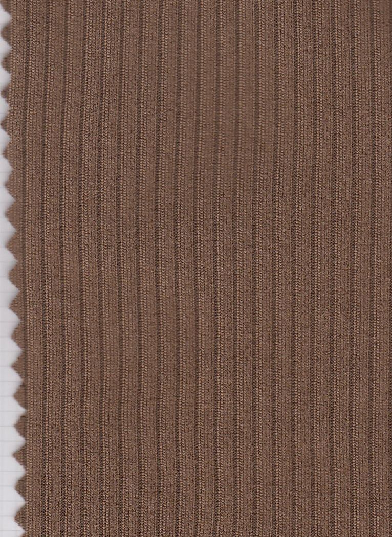 Rib Solid Stretch Knit Fabric