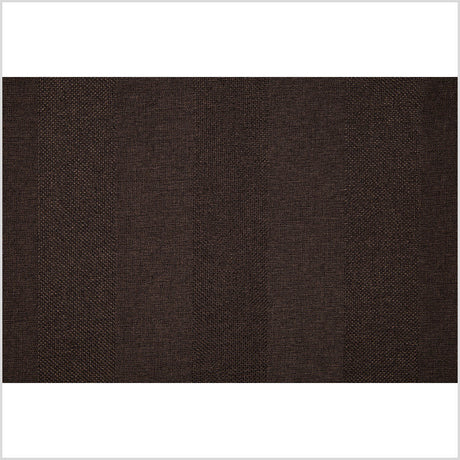 Brown Wides Stripes Linen-Like Woven