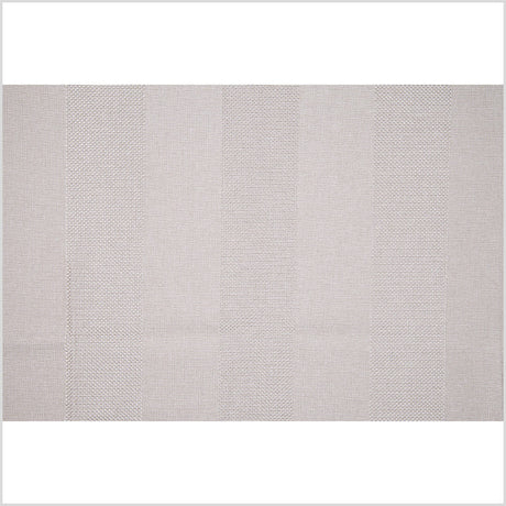 Pale Taupe Wides Stripes Linen-Like Woven
