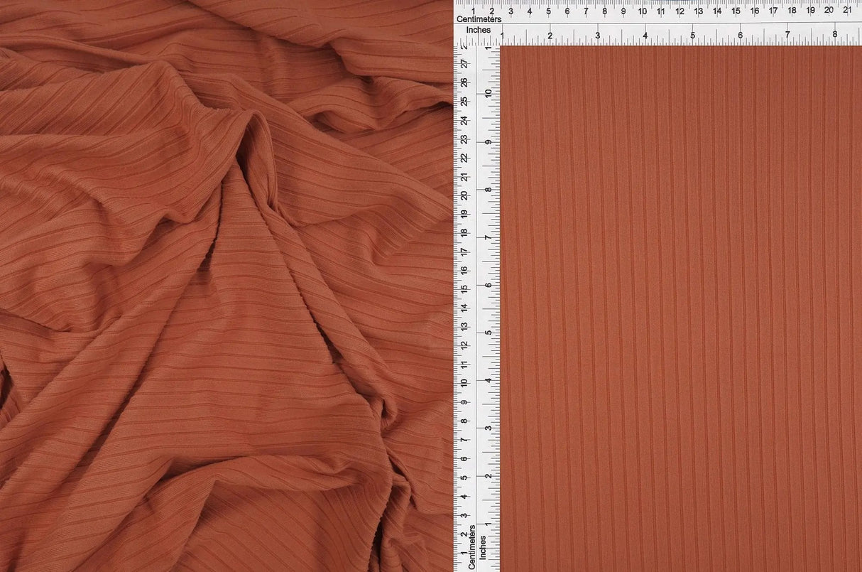 1 Yard Yummy Rib 8x3 Solid Stretch Knit Fabric 58 Inch Wide