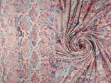 1 Yard Rayon Spandex Jersey Knit Fabric Snake Skin Print Lightweight Stretch 58/60" Width