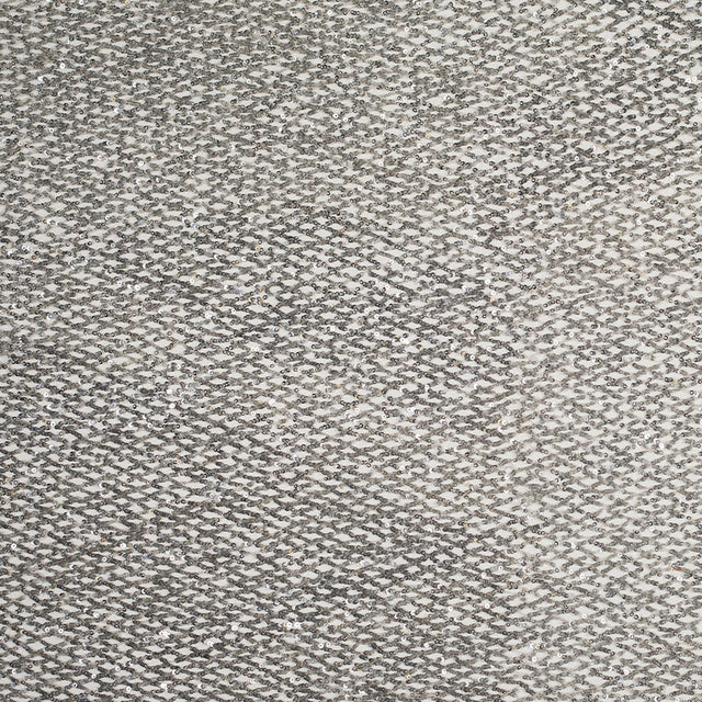 Silver Sequined Netted Lace