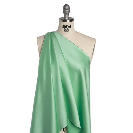 Polyester Satin - Baja Aqua - Reverie Collection
