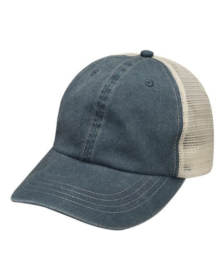 Adams Headwear Game Changer Pigment Dyed Mesh Cap Casual Trucker Hat