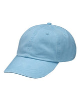 Optimum Pigment-Dyed Cotton Dad Hat with Mesh Lining, Adjustable Leather Strap