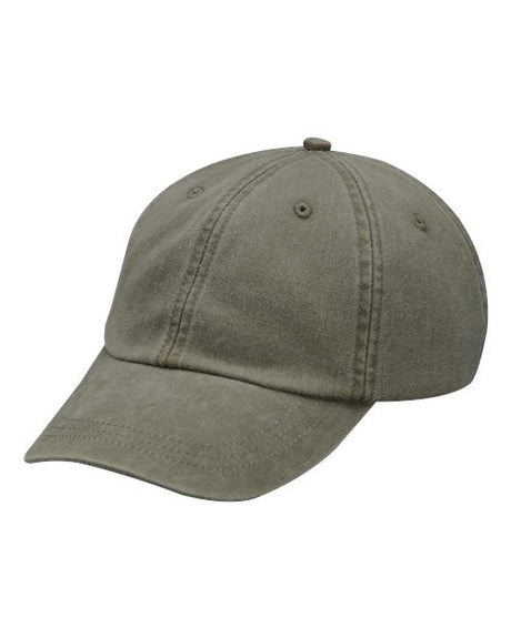 Adams Headwear Optimum Pigment Dyed Dad Hat Vintage Cotton Baseball Cap