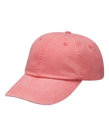 Adams Headwear Optimum Pigment Dyed Dad Hat Vintage Cotton Baseball Cap
