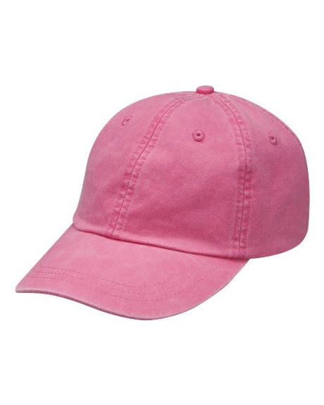 Adams Headwear Optimum Pigment Dyed Dad Hat Vintage Cotton Baseball Cap