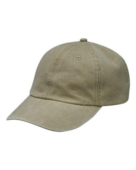 Adams Headwear Optimum Pigment Dyed Dad Hat Vintage Cotton Baseball Cap