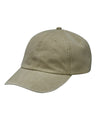 Optimum Pigment-Dyed Cotton Dad Hat with Mesh Lining, Adjustable Leather Strap