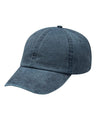 Optimum Pigment-Dyed Cotton Dad Hat with Mesh Lining, Adjustable Leather Strap