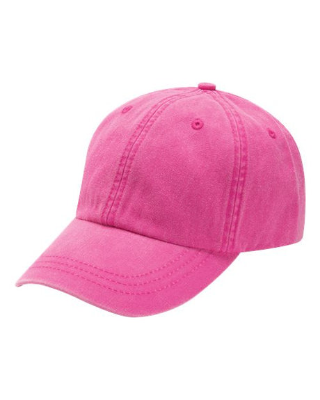 Adams Headwear Optimum Pigment Dyed Dad Hat Vintage Cotton Baseball Cap