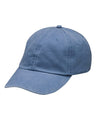 Optimum Pigment-Dyed Cotton Dad Hat with Mesh Lining, Adjustable Leather Strap