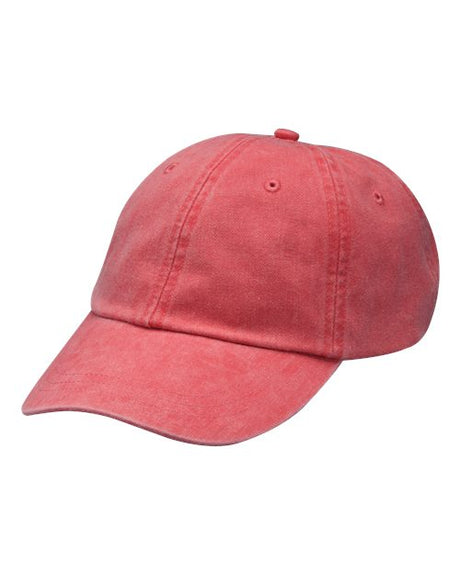 Adams Headwear Optimum Pigment Dyed Dad Hat Vintage Cotton Baseball Cap