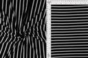 Viscose Crepe Stripe Stretch Fabric