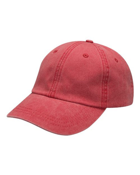 Adams Headwear Optimum Pigment Dyed Dad Hat Vintage Cotton Baseball Cap