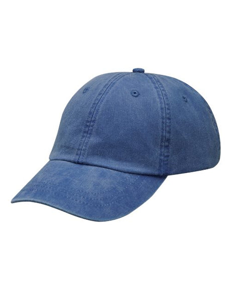 Adams Headwear Optimum Pigment Dyed Dad Hat Vintage Cotton Baseball Cap