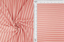 1 Yard Viscose Crepe Stripe Stretch Fabric with 1cm Line 58/60 Inch Wide