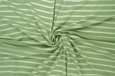 Viscose Crepe Stripe Stretch Fabric