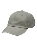 Optimum Pigment-Dyed Cotton Dad Hat with Mesh Lining, Adjustable Leather Strap