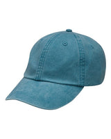 Optimum Pigment-Dyed Cotton Dad Hat with Mesh Lining, Adjustable Leather Strap