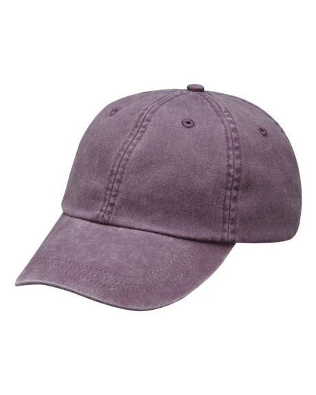 Adams Headwear Optimum Pigment Dyed Dad Hat Vintage Cotton Baseball Cap