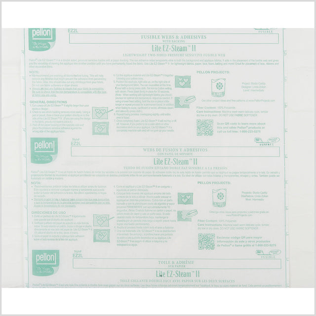 Pellon Lite Two-Sided Fusible Web w/ Paper Backing