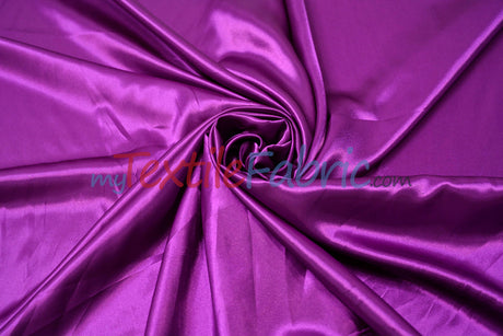 Charmeuse Satin Polyester Fabric - Solid, 58/60" Width, Multiple Colors (1 Yard)