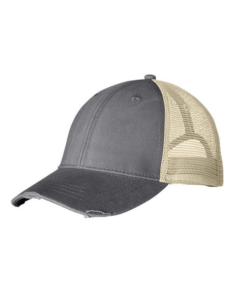 Adams Headwear Ollie Pigment Dyed Trucker Cap Washed Mesh Back Hat