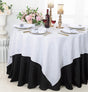 Square Sequin Table Overlay 72x72 White