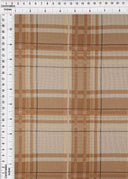 58/60" Double Knit Jacquard Plaid Fabric 87% Polyester 12% Rayon 1% Spandex 230 GSM by Yard
